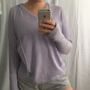 Pretty lavender yoga hoodie